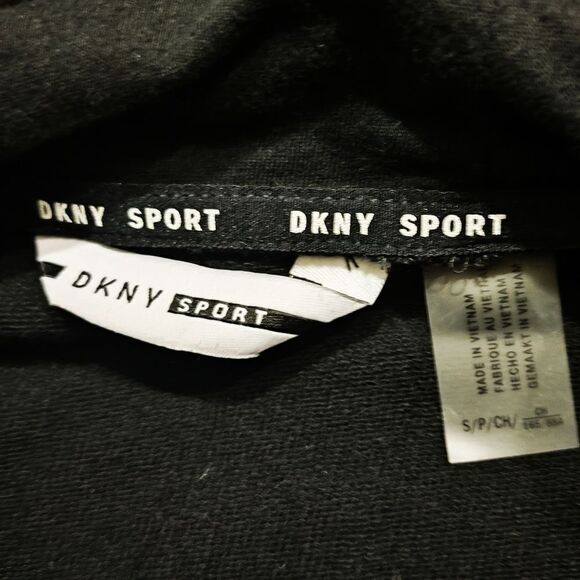 DKNY Sport Ombre-Logo Cropped Hoodie Long Sleeve -C - Picture 5 of 6
